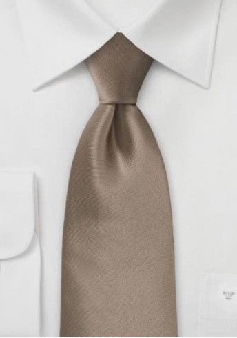 Krawatte Kunstfaser Capuccino