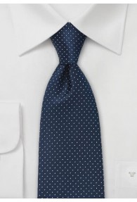 Kinder-Krawatte Pünktchen-Dessin nachtblau