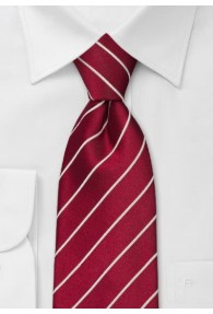 Elegance Krawatte in chilli-rot XXL