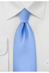 Krawatte XXL hellblau einfarbig