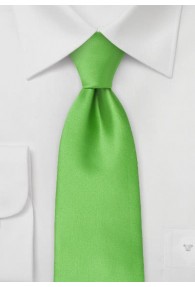 Mikrofaser-Krawatte XXL monochrom grün