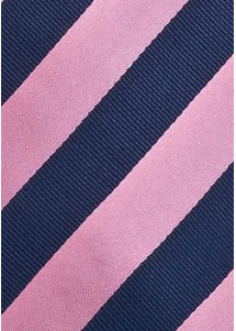 Elegante Herrenkrawatte mit Farbton Herrenkrawatte Clip pink dunkelblau Streifendessin