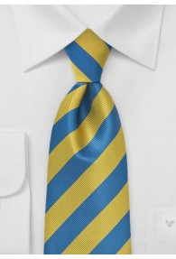 Krawatte Streifenmuster blau gelb