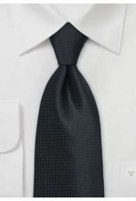 Schmale Krawatte monochrom schwarz
