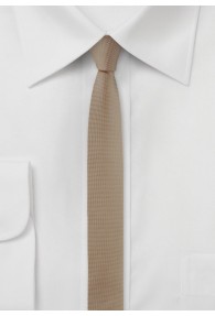 Extra schmale Krawatte (beige)