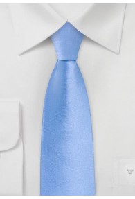 Krawatte schmal hellblau einfarbig