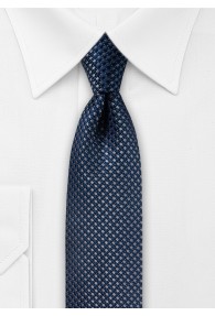 Dunkelblaue Krawatte mit eleganter Struktur