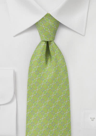 Krawatte gewundene Bänder hellgrün