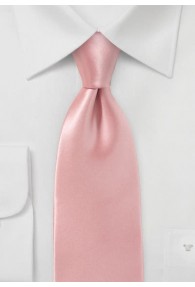 Krawatte italienische Seide rosa unifarben