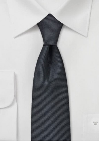 Krawatte anthrazit schmal
