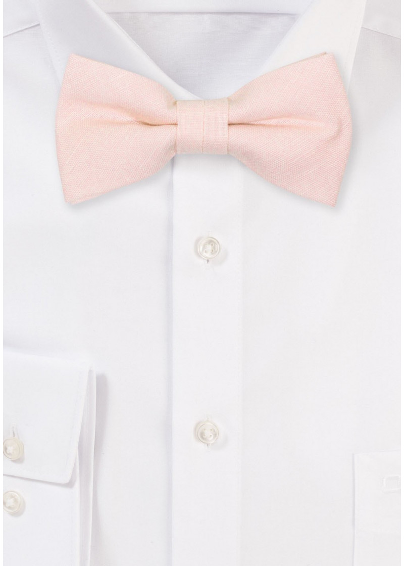 Leinen Fliege für Kinder in rosa-beige