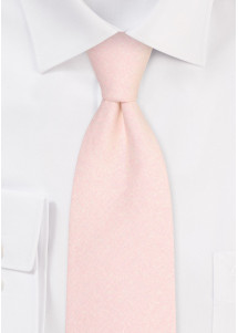 Leinen Krawatte für Kinder in rosa-beige