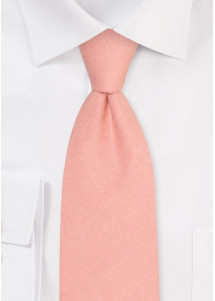 Leinenkrawatte für Kinder in Lachsfarbe