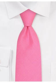 Leinenkrawatte in Ladypink