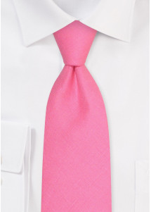 Leinenkrawatte für Kinder in Ladypink