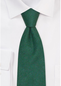 Leinenkrawatte für Kinder in Dunkelgrün