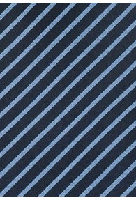 XXL-Kravatte Streifen-Pattern hellblau navy