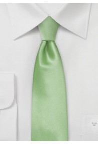 Krawatte schmal grasgrün unifarben