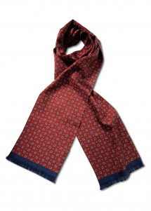 Krawattenschal Paisleymotiv bordeaux
