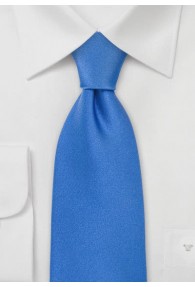 Blaue XXL-Krawatte einfarbig