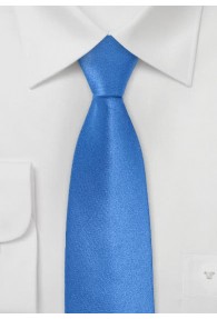 Blaue Krawatte schmal  einfarbig