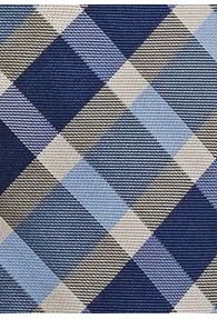Stylische Krawatte extrovertiertes Karo-Muster hellblau