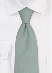 Leinenkrawatte für Kinder in Graugrün