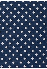 Krawatte Tupfen-Kästen navyblau