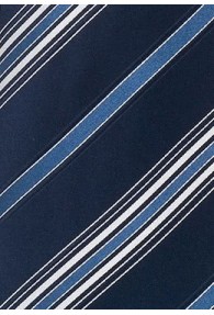 Krawatte Linien blau weiß