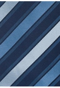 Clip-Krawatte Streifen blau