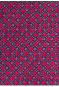 Krawatte Kästchen-Dessin rot blau