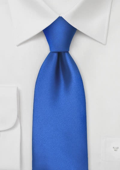 Lange Krawatte unifarben königsblau