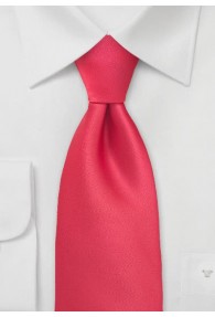 XXL-Krawatte tomatenrot einfarbig