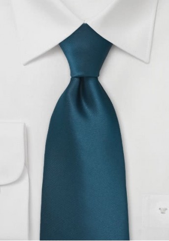 XXL-Krawatte aquamarinblau unifarben