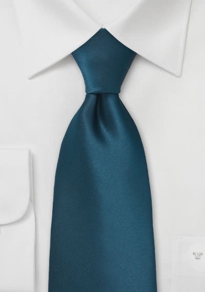 Clip-Krawatte aquamarinblau unifarben