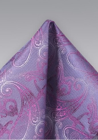Kavaliertuch stilvolles Paisley-Muster violett