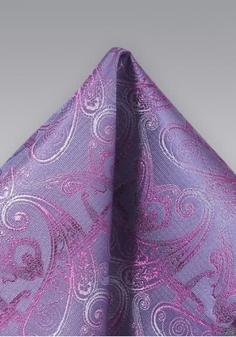 Kavaliertuch stilvolles Paisley-Muster violett Kavaliertuch stilvolles Paisley-Muster violett
