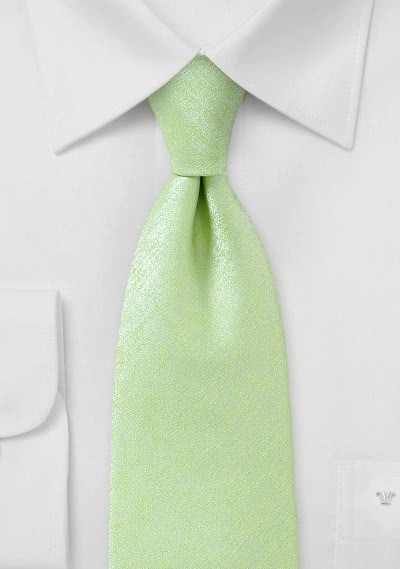 Modische Krawatte monochrom marmoriert blassgrün
