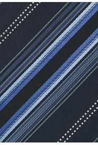 XXL-Krawatte Streifen blau schwarz