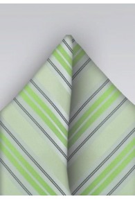 Ziertuch Streifendesign hellgrün