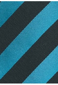Krawatte Streifendesign petrol schwarz