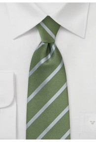 Krawatte Streifendesign olivgrün grau