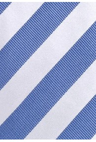 Clip-Krawatte eisblau/weiß