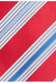 Krawatte Multi-Linien rot