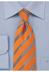 Kravatte Streifendesign orange