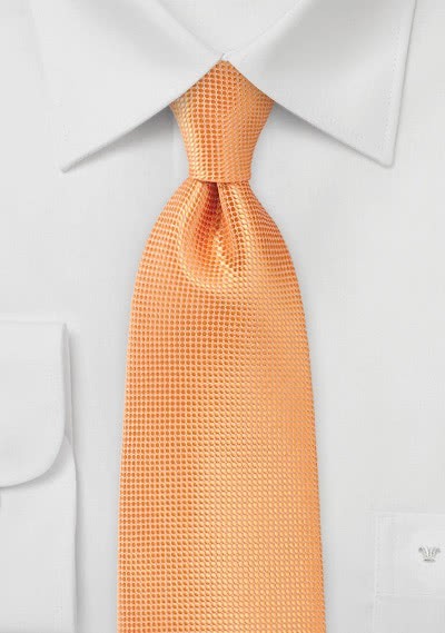 Krawatte einfarbig Struktur orange