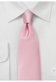 Kravatte einfarbig Poly-Faser rosa