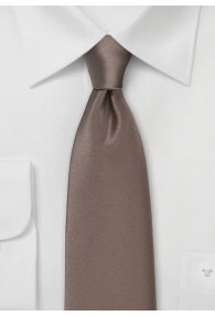 Krawatte unifarben Kunstfaser zwetschge