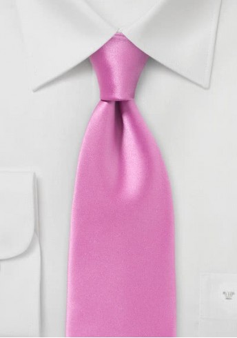 Krawatte einfarbig Mikrofaser pink Krawatte einfarbig Mikrofaser pink
