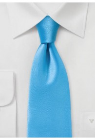 Krawatte unifarben Kunstfaser cyan